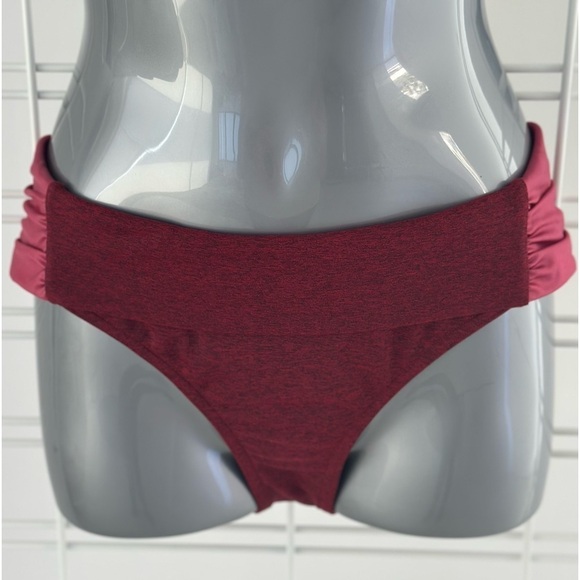 prAna Sirra Swimsuit Bikini Bottom in crimson color, size S. NWT - Picture 1 of 3